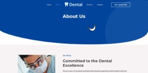 Dental website contact page