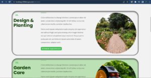 Landscaping website example