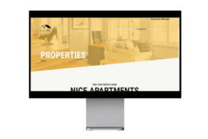 Sample real estate website - desktop view- property listing page