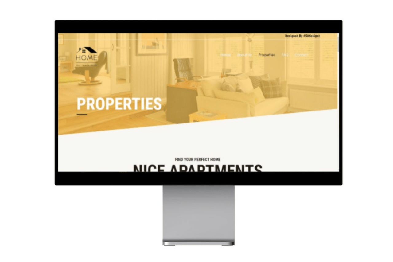 Sample real estate website 658 Designz