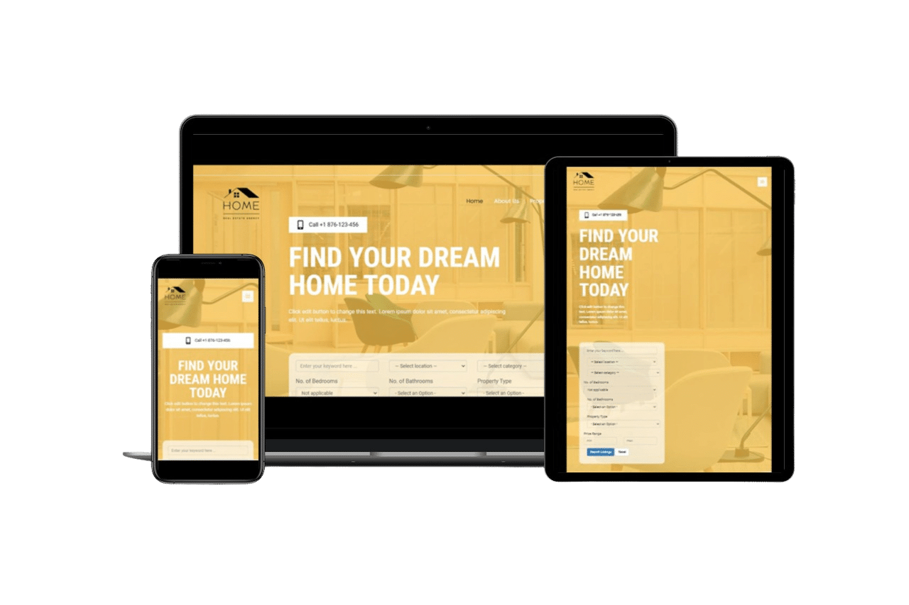 Sample real estate website
