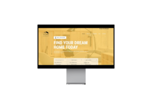 Sample real estate website - Desktop view view