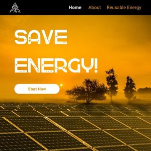 This is a sample of a sustainability solar website that demonstrates consistency in brand identity and website design