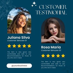 Happy customer testimonials