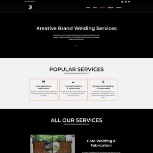 Jamaican Welding company Services page design
