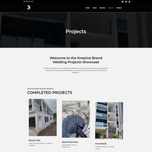 Jamaican Welding company Projects page design