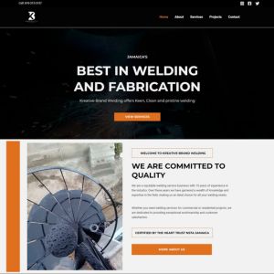 Jamaican Welding company home page design